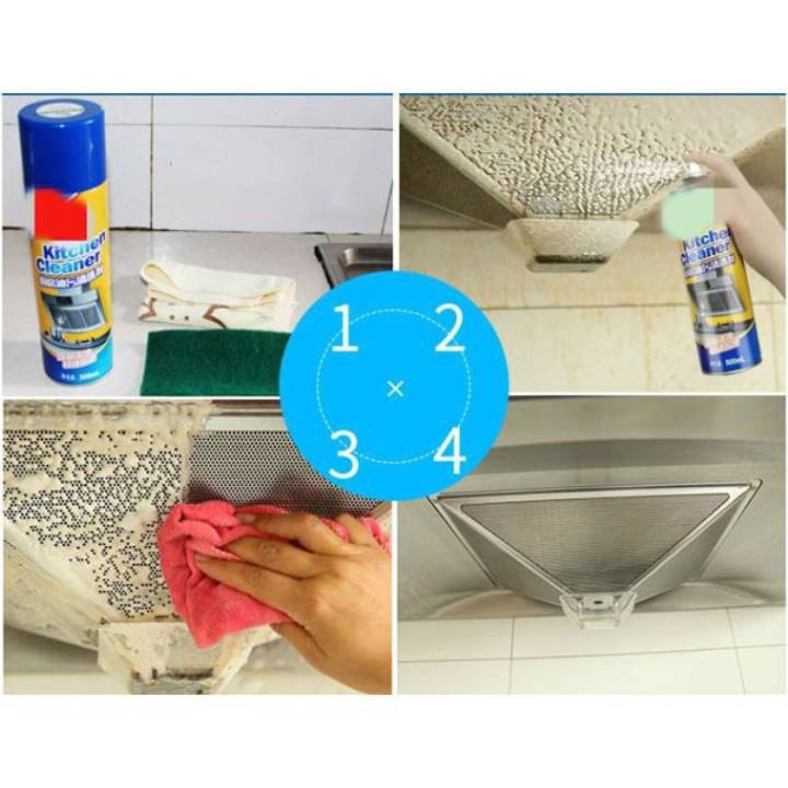 CHAI XỊT TẨY BẾP ĐA NĂNG KITCHEN CLEANER TẶNG GĂNG TAY CAO SU a23