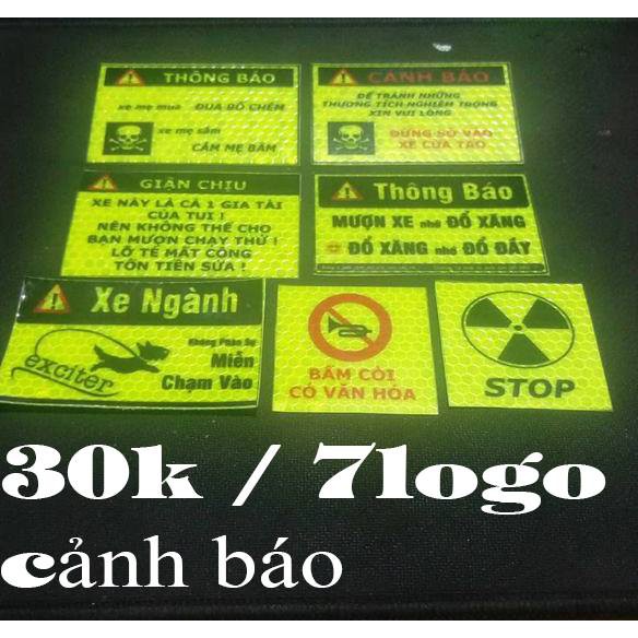 logo phượt . logo phản quang tem xe