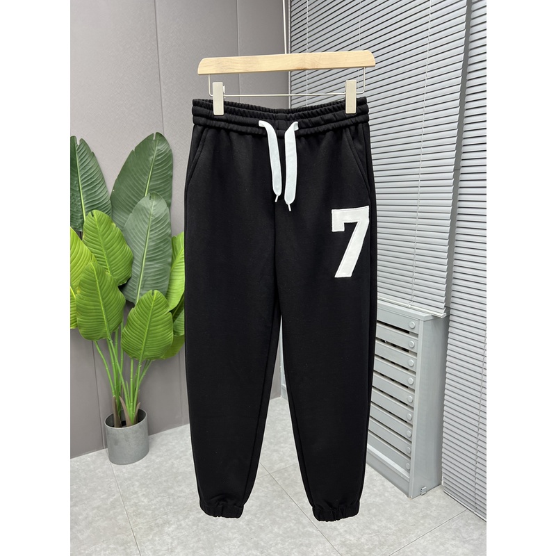 Quần Nỉ Jogger Bo Gấu  In 5D Số 7 Phong Cách, Trẻ Trung, Năng Động, Cá Tính Mã GAREM777