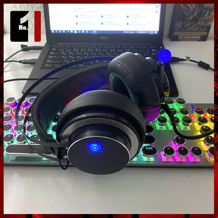 Tai Nghe Nhạc Headphone Gaming Chụp Tai ZIDLI ZH17 Led RGB Tai Nghe Game Thủ Máy Vi Tính Laptop Pc