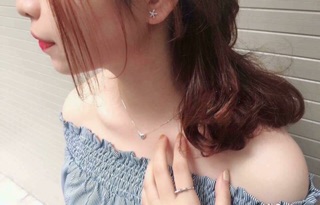 Dây Chuyền Tim Phồng Bạc TA