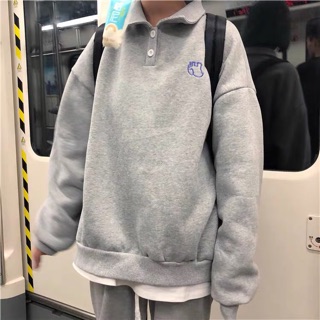 Áo hoodie cổ polo