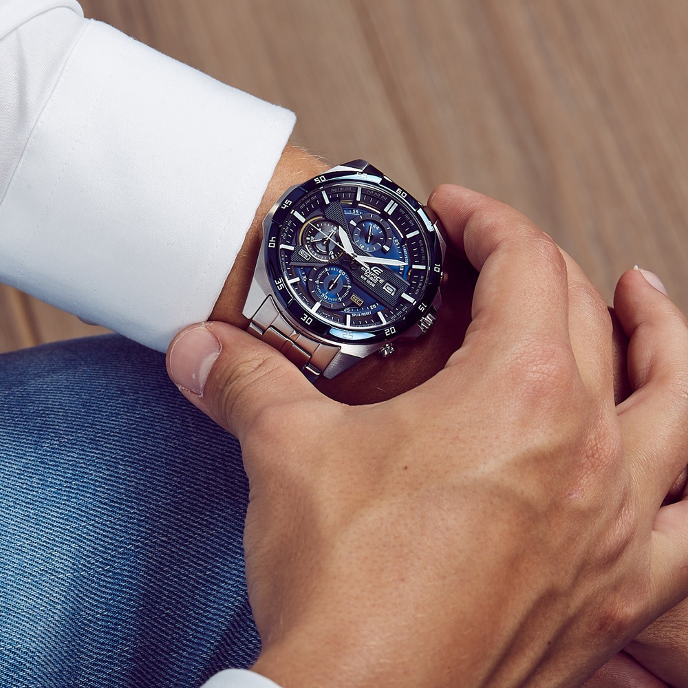 Đồng Hồ Nam Casio EFR 556DB - 2AVUDF - Quartz - Dây Kim Loại