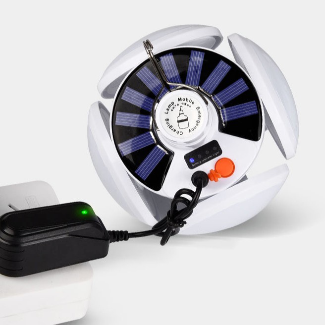 ĐÈN LED TÍCH ĐIỆN NĂNG LƯỢNG MẶT TRỜI 4 CÁNH 100W MẪU MỚI