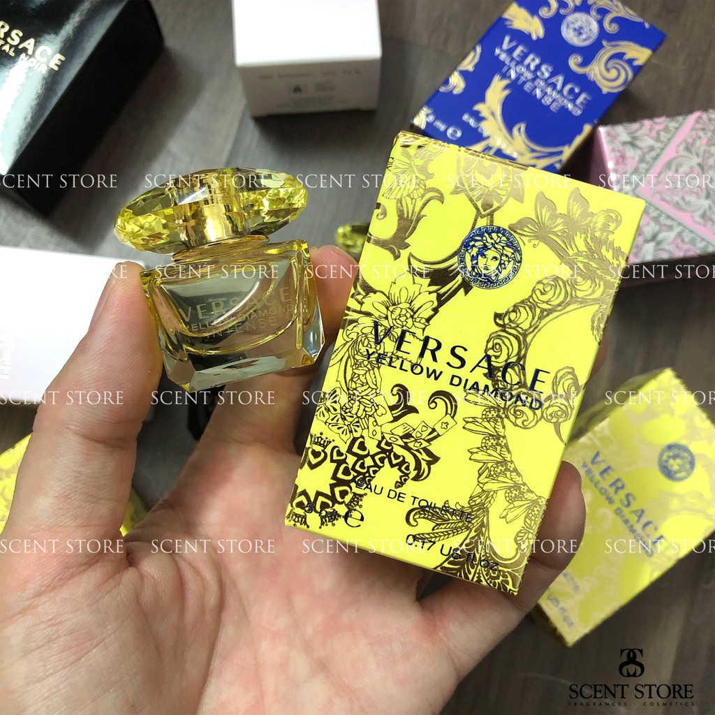 Scentstorevn - Mini chính hãng nước hoa Versace Bright Crystal, Crystal Absolu, Yellow Diamond, Crystal Noir [5ml]