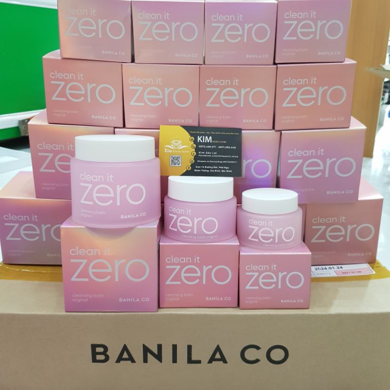 [Bill Hàn] Sáp tẩy trang Banila co clean it Zero đủ dung tích siêu sạch cho mọi loại da