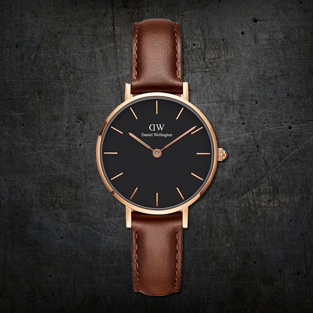 Đồng hồ dvv cặp đôi nam nữ dây da D8732 sang trọng lịch lãm