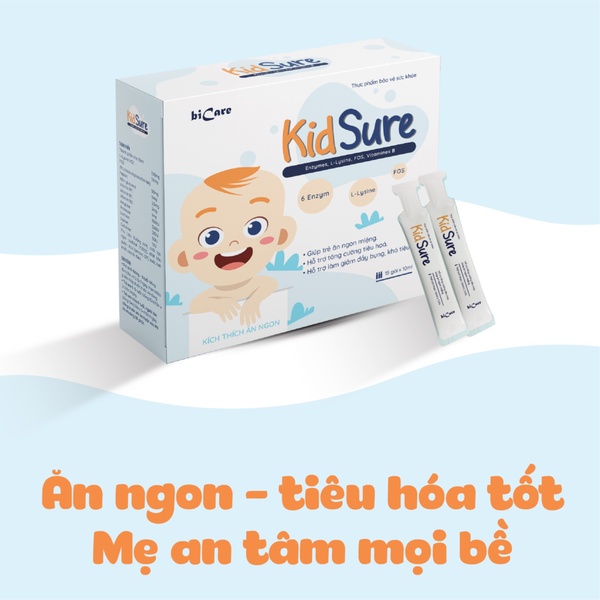 Siro ăn ngon Kidsure cho bé trên 6 tháng hộp 15 gói * 10ml