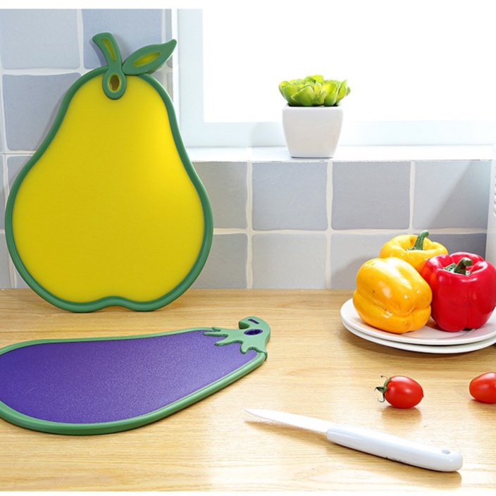 Thớt Nhựa Kháng Khuẩn Nhiều màu, Hàng Loại 1, Đẹp Hình Hoa Qủa Chất Lượng Cao - 𝗚𝗜𝗔𝗗𝗨𝗡𝗚𝗛𝗔𝗡𝗢𝗜𝟯𝟵