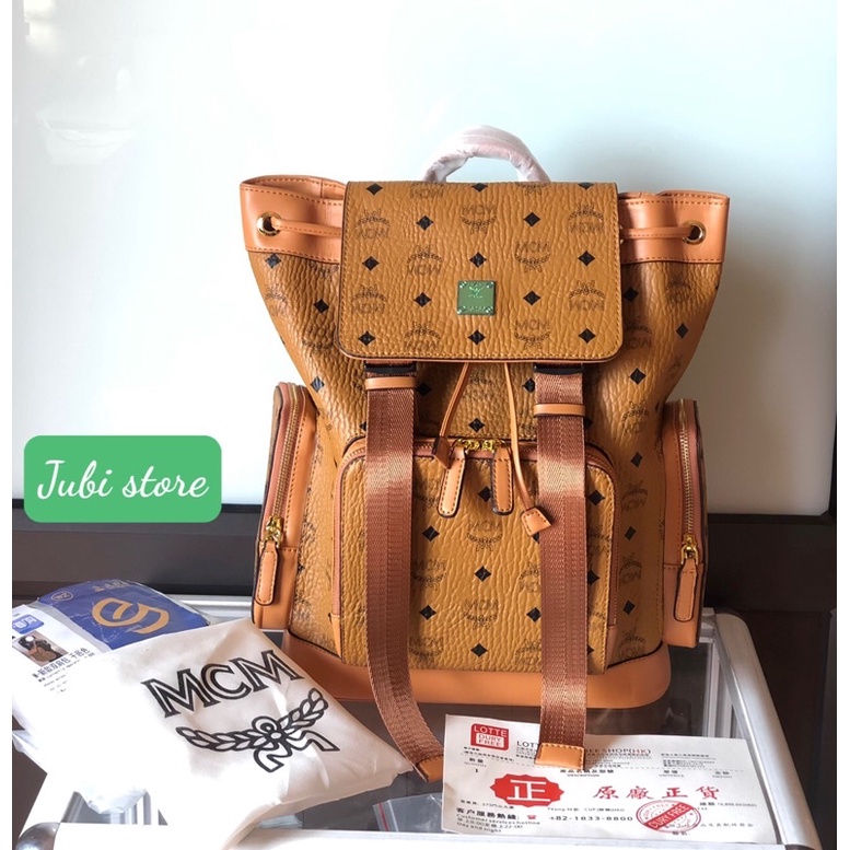 balo m.c.m em ci em mẫu 2 khoá mới size 28x38 đựng vừa a4