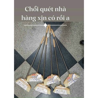 Chổi sợi cước cán Inox quét nhà tắm quét sân nước