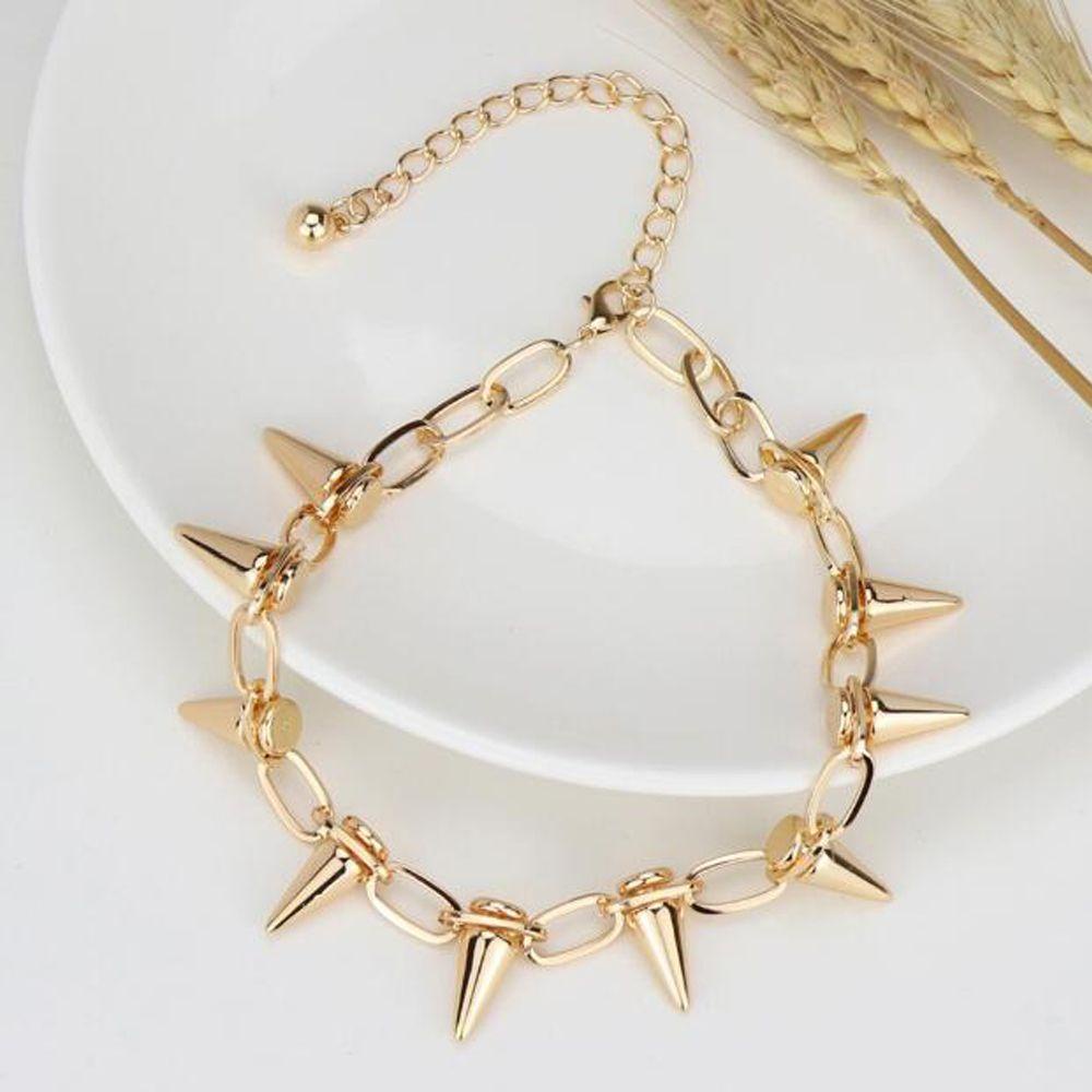 MELODG Rivets Chokers Party Gift for Women Men Punk Jewelry Harajuku