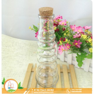 CHAI THỦY TINH HỒ LÔ 350ML NÚT BẦN