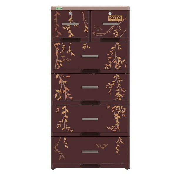 Tủ nhựa KATA 5 tầng ( 60cm x 48cm x 124cm )- tặng kèm tủ mini 5 tầng