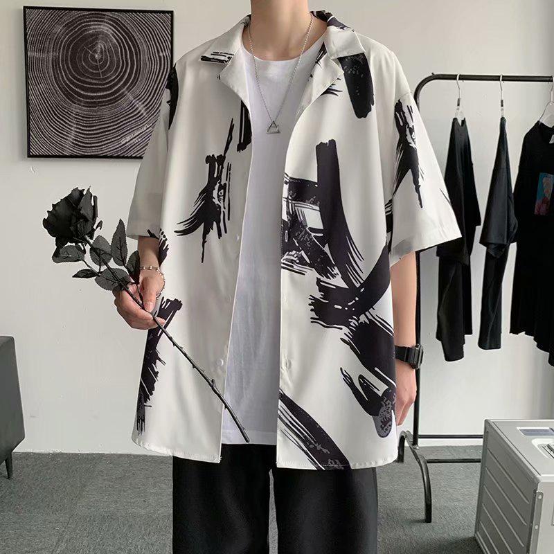 Áo Sơ Mi Nam Tay Ngắn Phong Cách Thời Trang Hàn Quốc