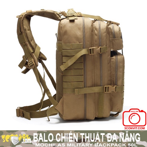 Balo laptop thời trang đa năng phong cách chiến thuật 50L