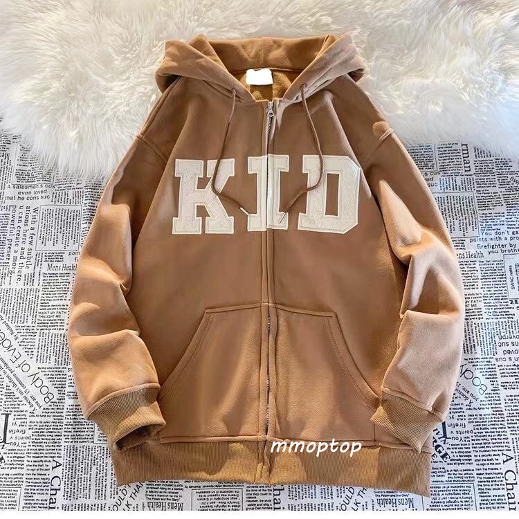 Kid_Áo Khoác Hoodie Zip Nỉ Bông Khóa Kéo Hàng Quảng Châu Siêu Đẹp