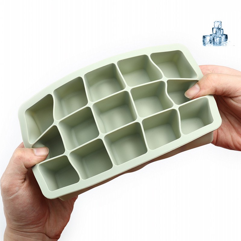 Khuôn Silicone Làm Đá Viên 6 / 15 Ngăn Hình Vuông