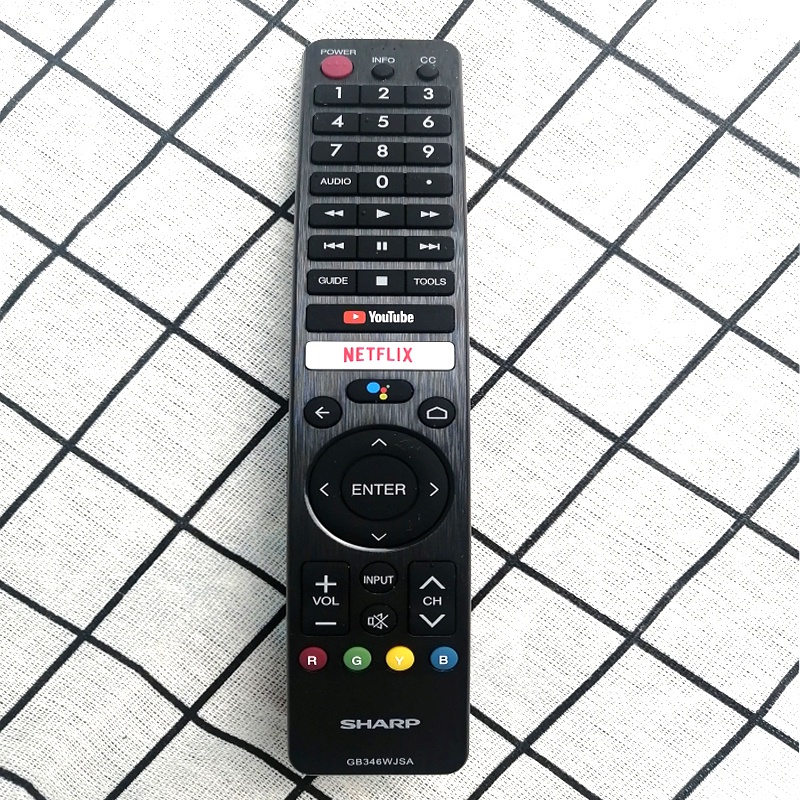 [Mã 44ELSALE2 giảm 7% đơn 300K] Remote Tivi SHARP giọng nói model GB346WJSA hàng loại 1