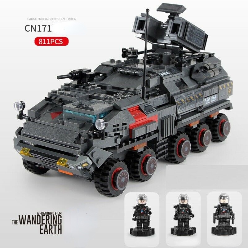 Đồ chơi giáo dục Lắp Ráp mô hình người chở quân Sembo 107005 Wandering Earth: CN171 Medium Carrier Military