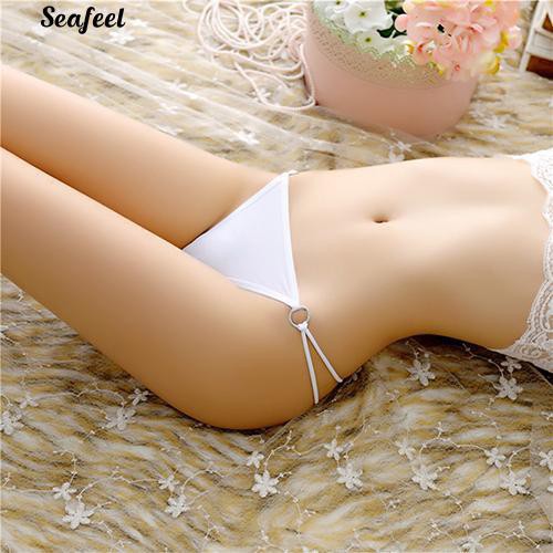 Quần lót dây đính khoen kim loại gợi cảm cho nữ