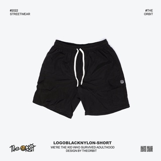 Quần Short Nam Nữ LOGO BLACK NYLON SHORT The ORBIT