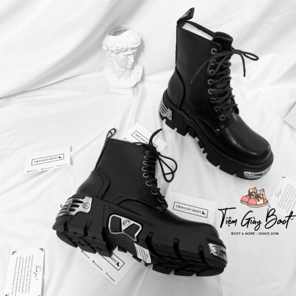 Giày Boot Nữ Siêu Phẩm Sliv KQ68, Giày Bốt Nữ Đế Đính Sắt Cực Ngầu, Cực Chất Full Box - Tiệm Giày Boot 🚼