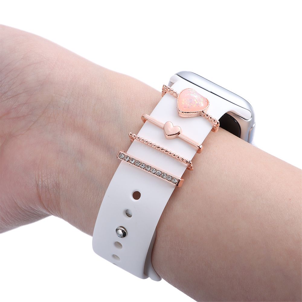 MAYSHOW Fashion Strap Decorative Charms Accessories Diamond  Ring Band Ornament New Jewellery Bracelet Smart Watch Metal Charms/Multicolor