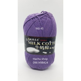 Len milk cotton loại 1