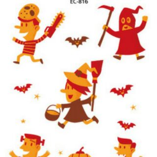 Hình xăm dán chủ đề Halloween