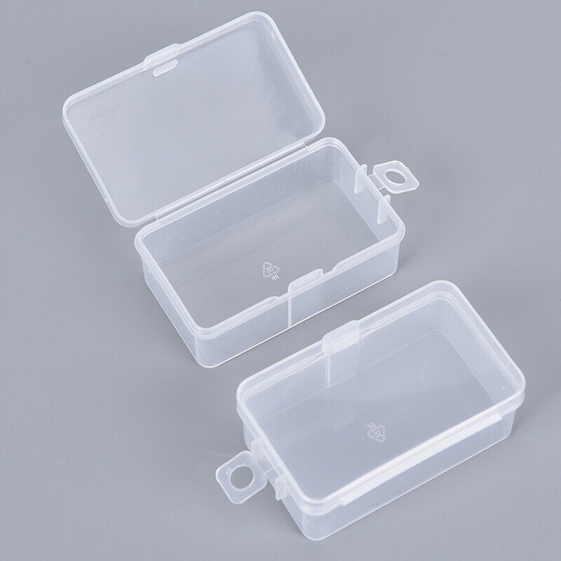 Hộp Đựng Trang Sức Hình Vuông Cỡ Nhỏ Bằng Nhựa PP Trong Suốt Kèm Nắp Đậy Tiện Dụng