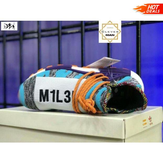 (SIÊU HOT) giày thể thao NMD HUMAN RACE MB3L3 xám xanh đế cam ◦ ༈ ' ¹ ' Tết !!