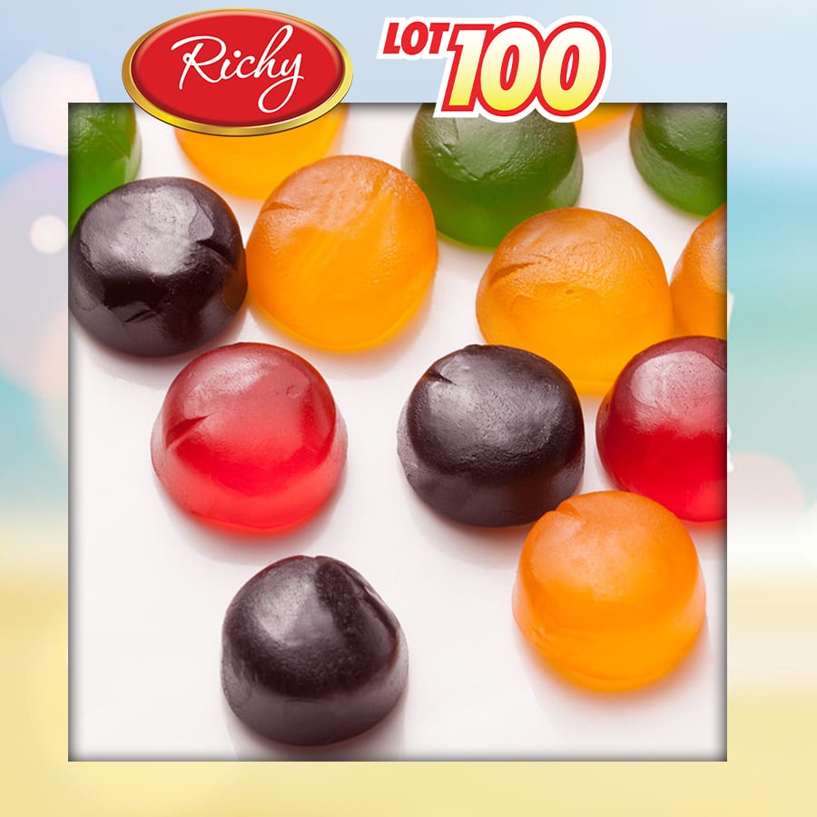 Combo Richy Kẹo ngọt ít đường: 1 bánh yến mạch Mini Bite 250gr và 1 kẹo Lot100 Tổng Hợp 150gr