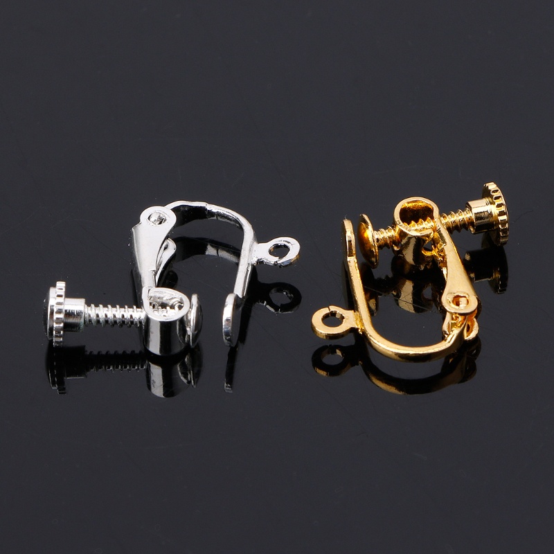 Bông Tai Chuyển Đổi Dạng Kẹp Không Cần Xỏ Lỗ Kèm Miếng Đệm