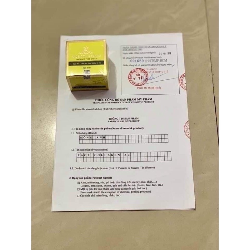 Combo Kem Face collagen X3  + Serum nám X3 + Cao Nghệ - Hàng chính hãng Đông Anh 100%