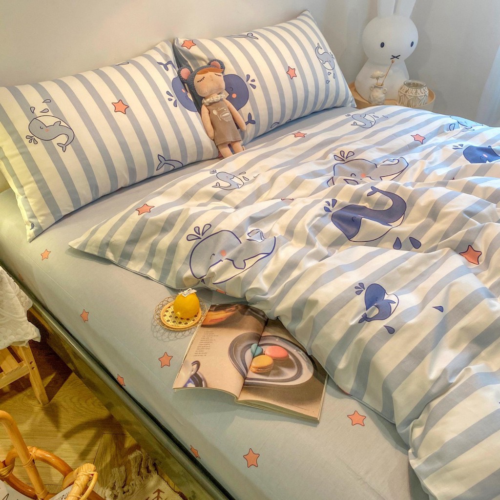 Set Chăn Ga Gối Cotton Living - Cotton 100% Cập Nhật Mới Nhất 2021