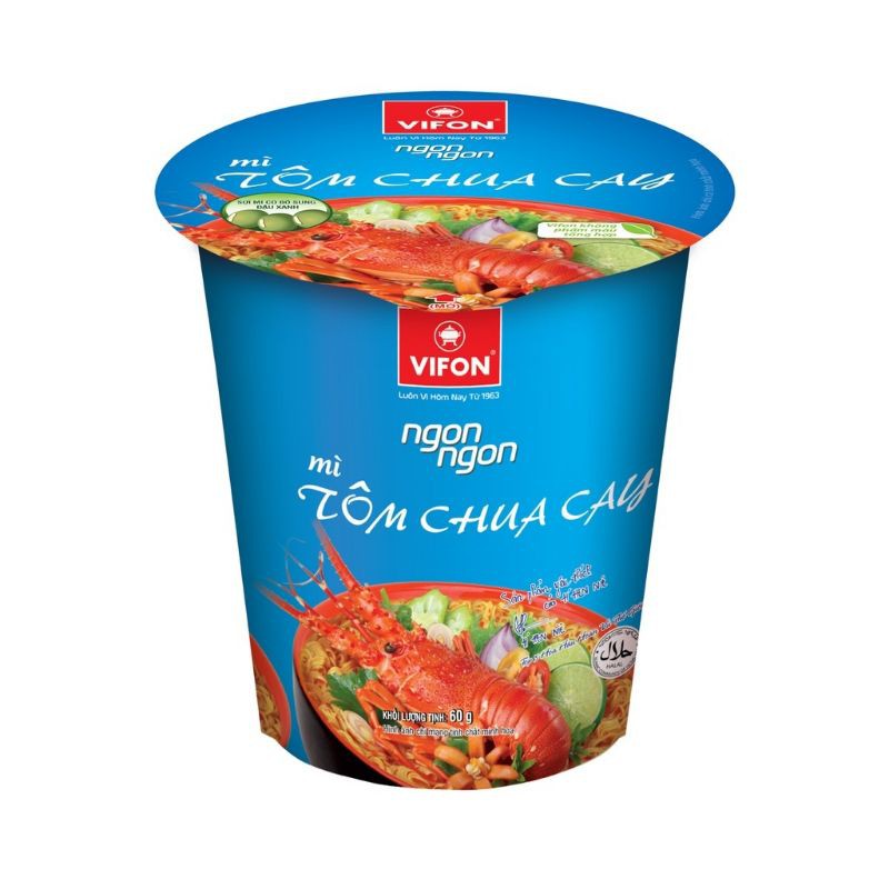 MÌ LY VIFON VỊ BÒ, TÔM CHANH, CHUA CAY, TÔM YUMI