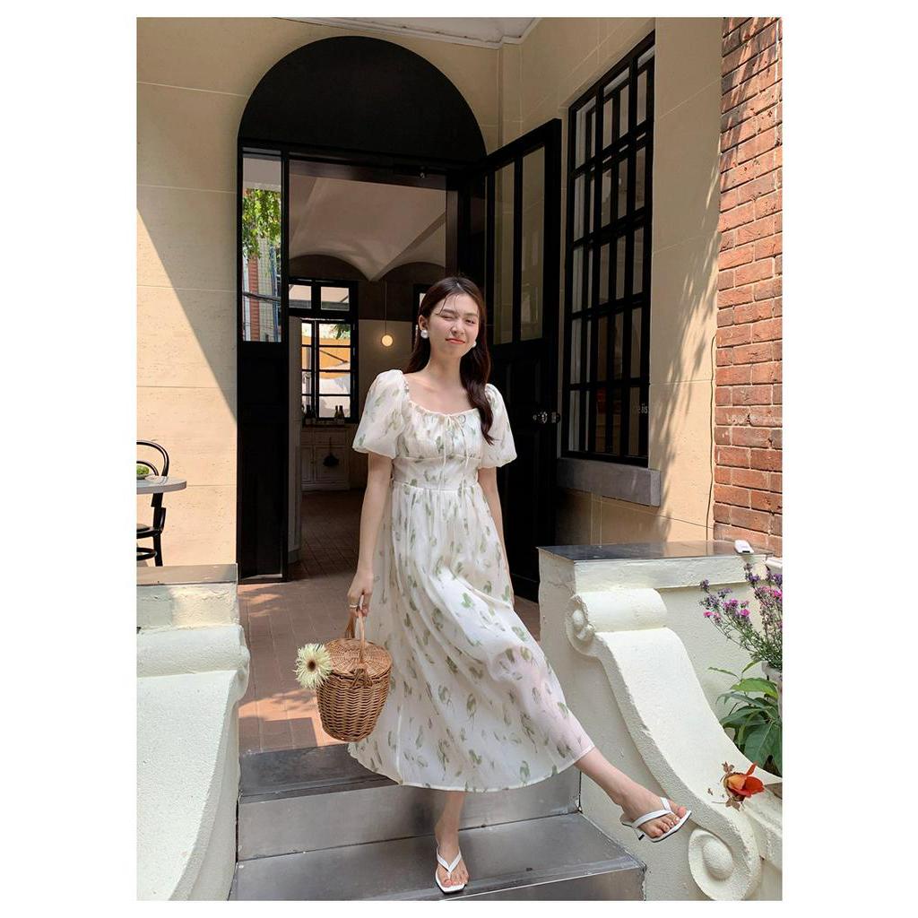 Đầm Hoa Phong Cách Pháp Thanh Lịch Mùa Hè Kiểu Mới 62432