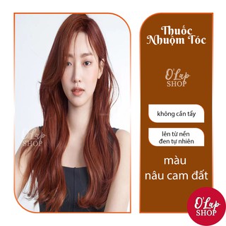 Thuốc nhuộm tóc NÂU CAM ĐẤT không cần thuốc tẩy tóc