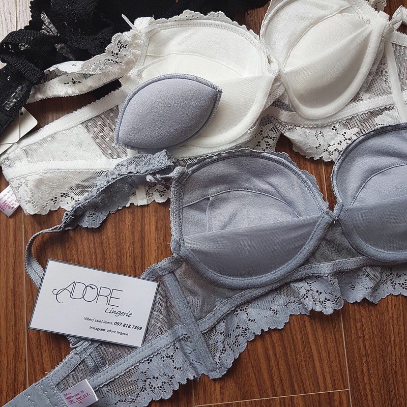 [ẢNH THẬT] BỘ ĐỒ LÓT REN BÈO MÚT DÀY KHÔNG GỌNG (MÃ:3338) | BigBuy360 - bigbuy360.vn