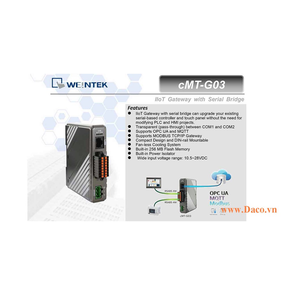 cMT-G03 SERIAL BRIGDE BỘ CHUYỂN ĐỔI GIAO THỨC WEINTEK CMT | BigBuy360 - bigbuy360.vn