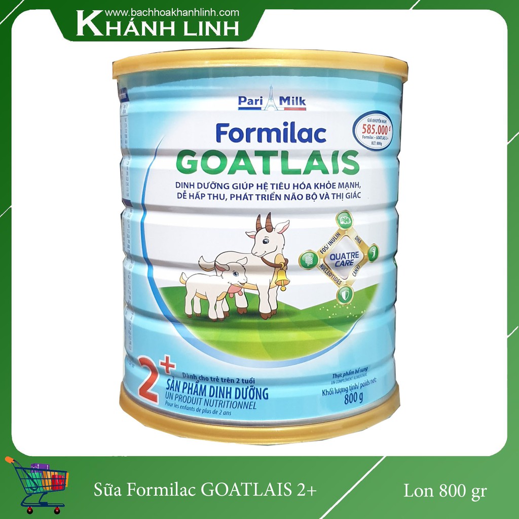 Sữa Bột Formilac GOATLAIS  2+ lon 800gr