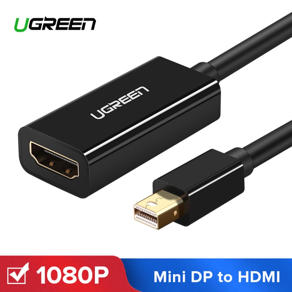 [Mã ELHACE giảm 4% đơn 300K] Cáp chuyển Mini DisplayPort to HDMI UGREEN 10460 10461 MD112 Chính hãng (Thunderbolt 2)