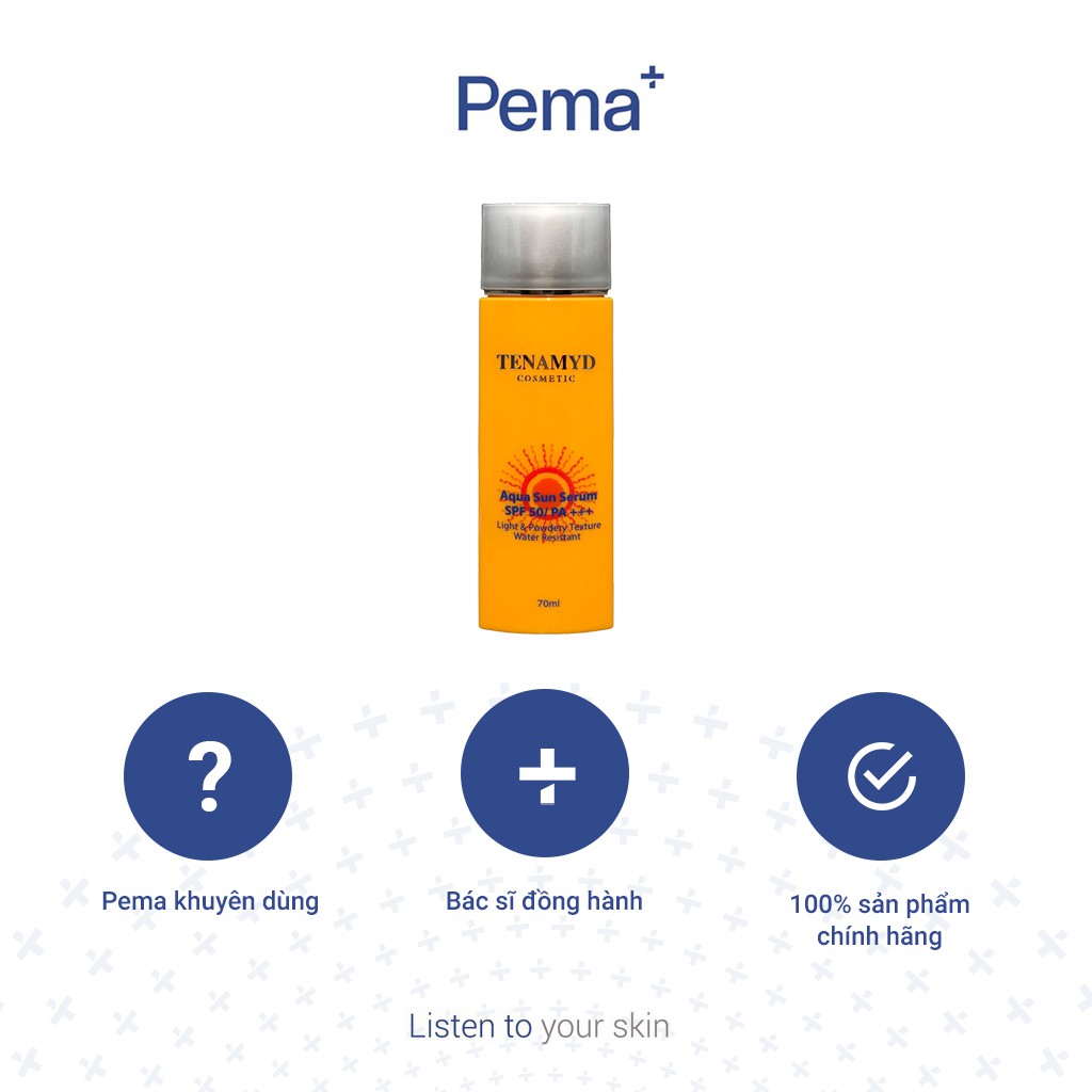 Kem Chống Nắng Tenamid 70ml Sun Serum SPF 50/ PA+++ Dành Cho Da Nhạy Cảm, Da Dầu Mụn - BS Nguyễn Đình Trung