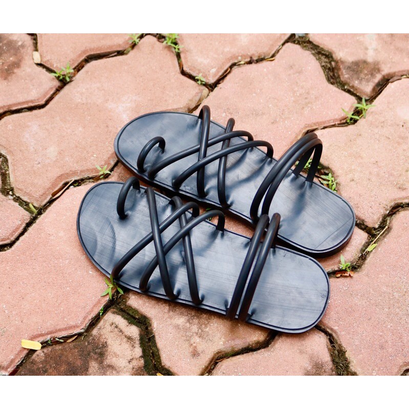 Dép Sandal Quai Chéo Xỏ Ngón - Dép Cao Su Bác Hồ