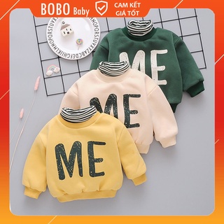 Áo Cổ Lọ ME Chất Nỉ Bông Cho Bé Trai và Bé Gái Size 8-23kg BOBO BABY