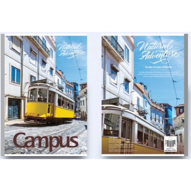 Siêu rẻ Vở Campus kẻ ngang có chấm Adventure 80/120/200 trang Văn Hiến C7