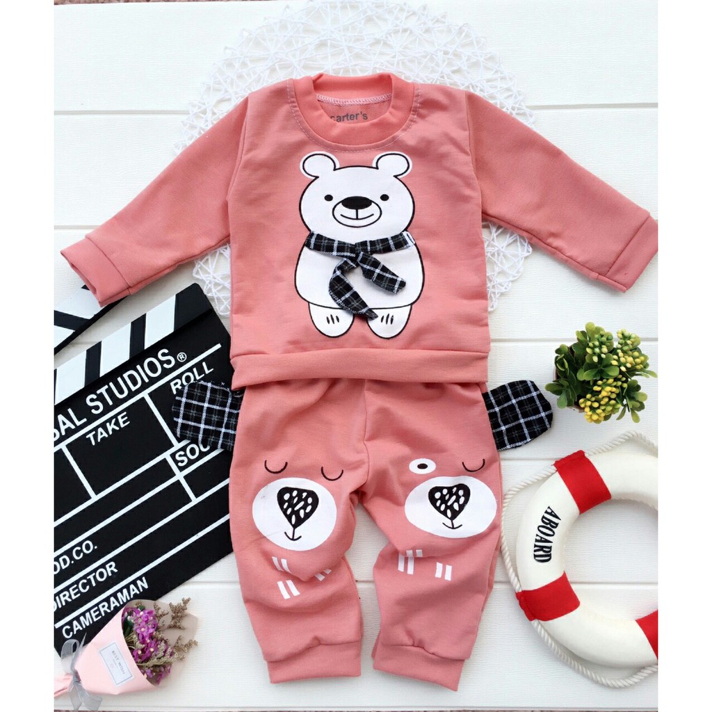 COMBO 2 BỘ GẤU CHO BÉ TRAI/GÁI SIZE 6-16KG (MIỄN PHÍ TRẢ LẠI TRONG 7 NGÀY)