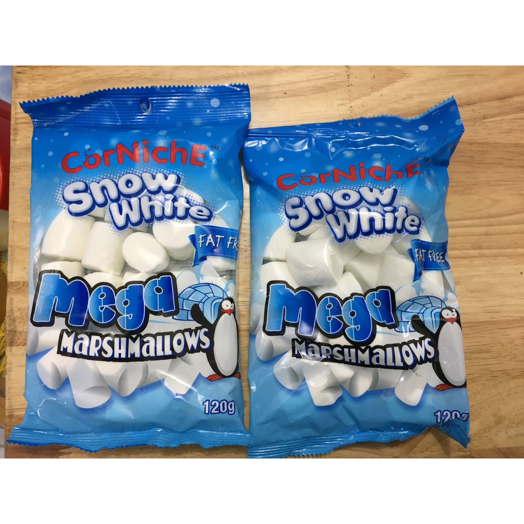 Kẹo Marshmallow trắng Snow White CorNiche 120g | BigBuy360 - bigbuy360.vn