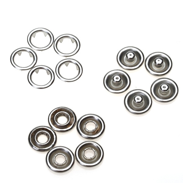 Set 50 Nút Bấm Màu Bạc 9.5mm Chuyên Dụng Cho May Vá DIY